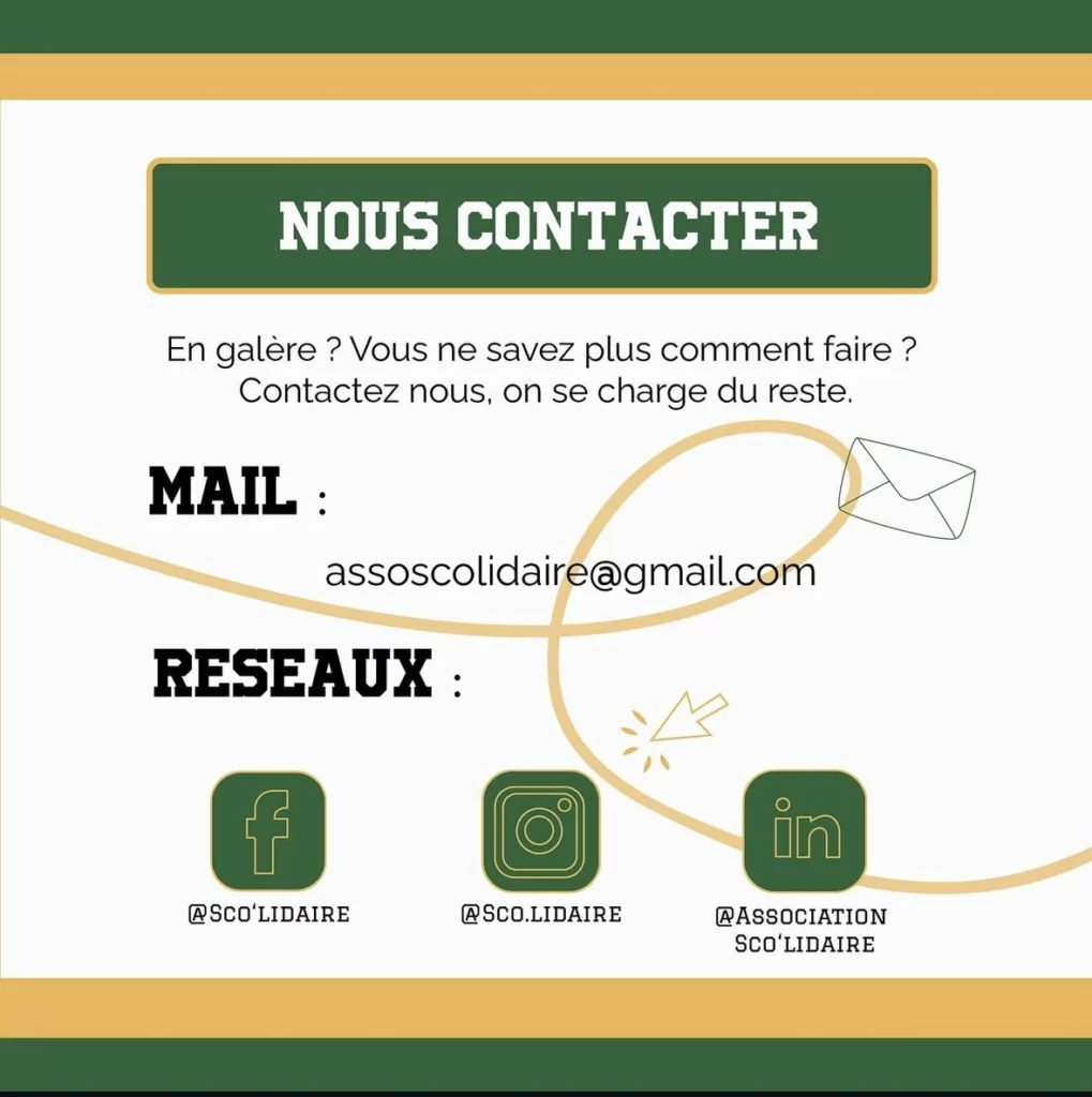 Publication réseau sociaux association Sco'lidaire