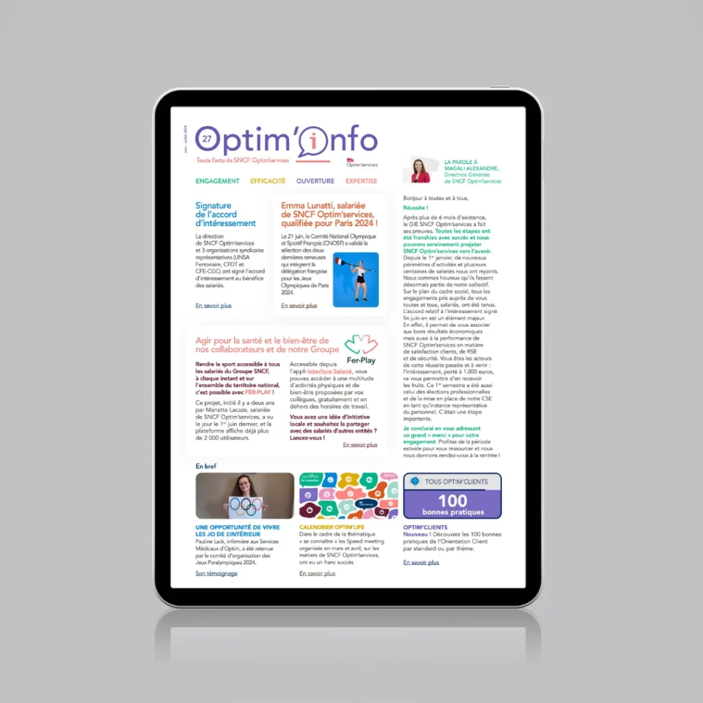 Newsletter Optim'services